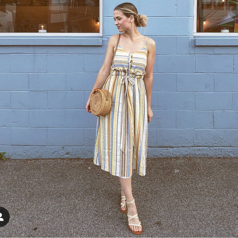 Zara yellow dress